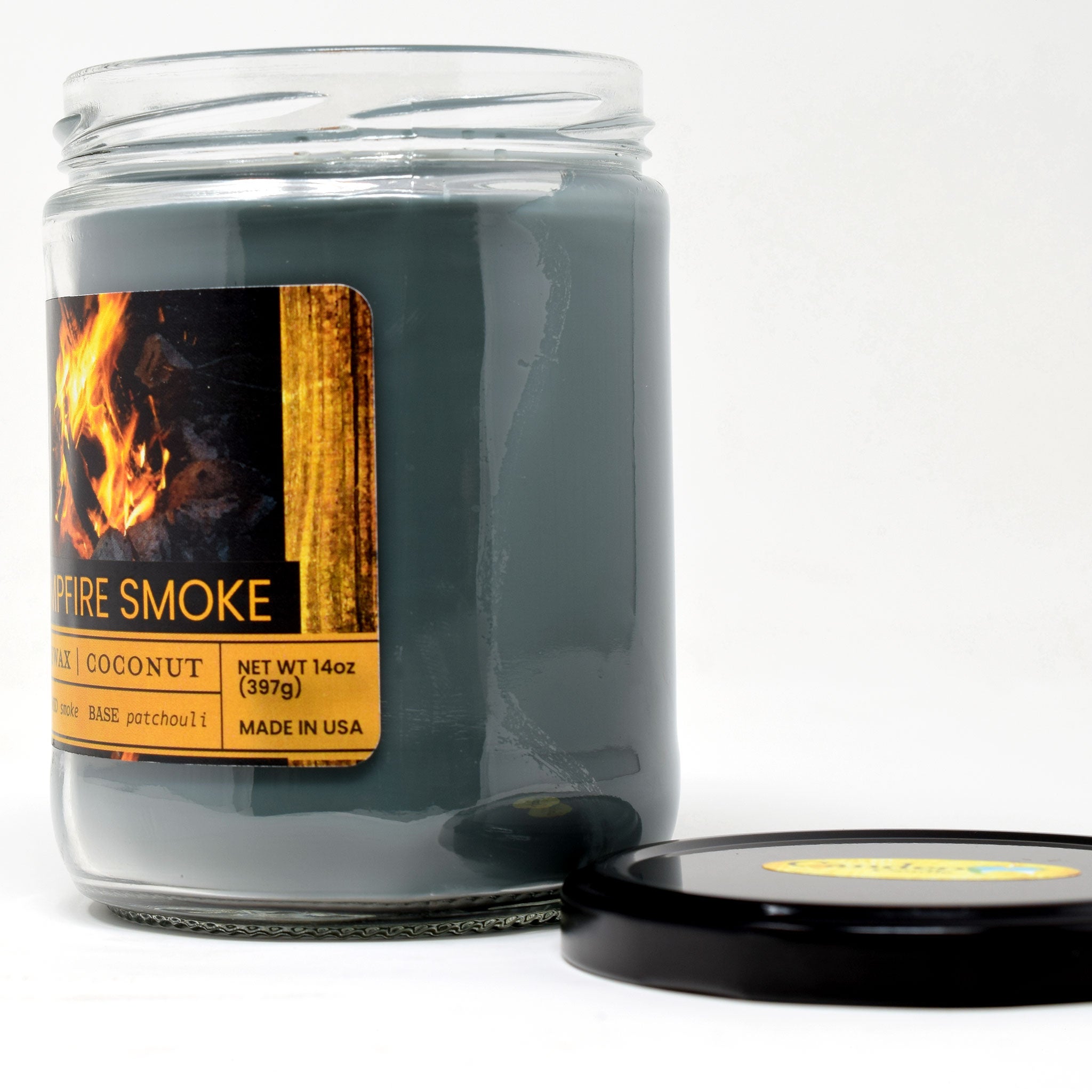Campfire Smoke, 14oz Candle Jar
