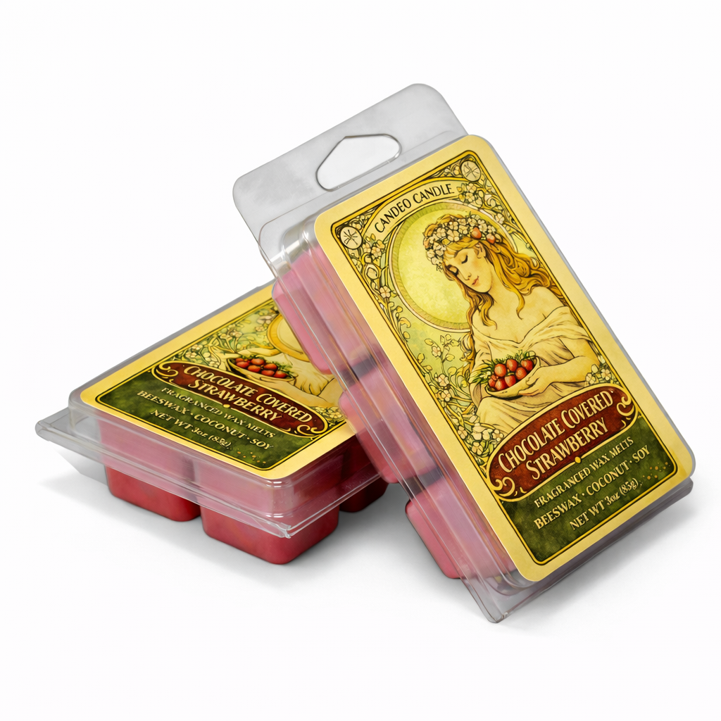 Chocolate Covered Strawberry, Soy Melt Cubes, 2-Pack