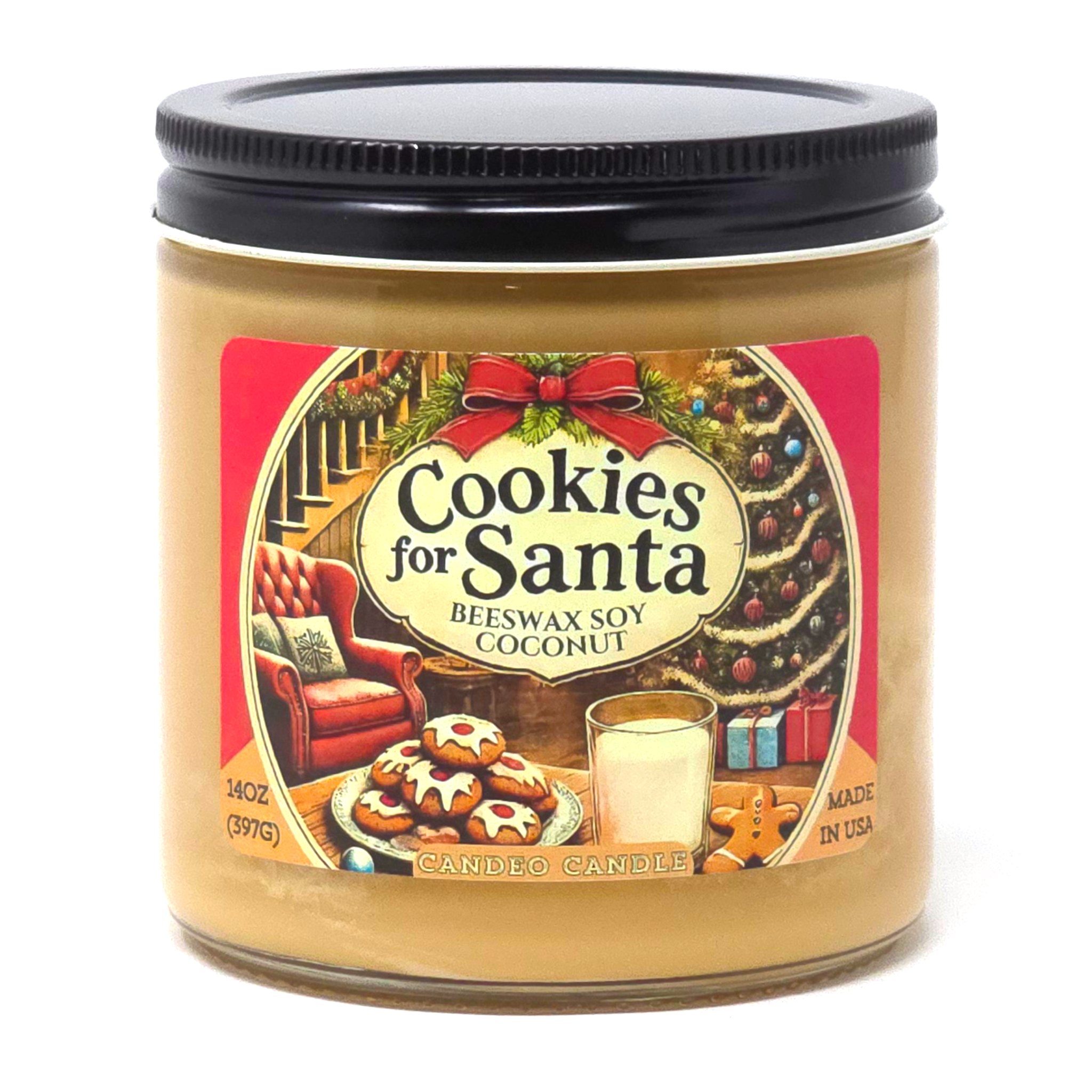Cookies for Santa, 14oz Soy Candle Jar