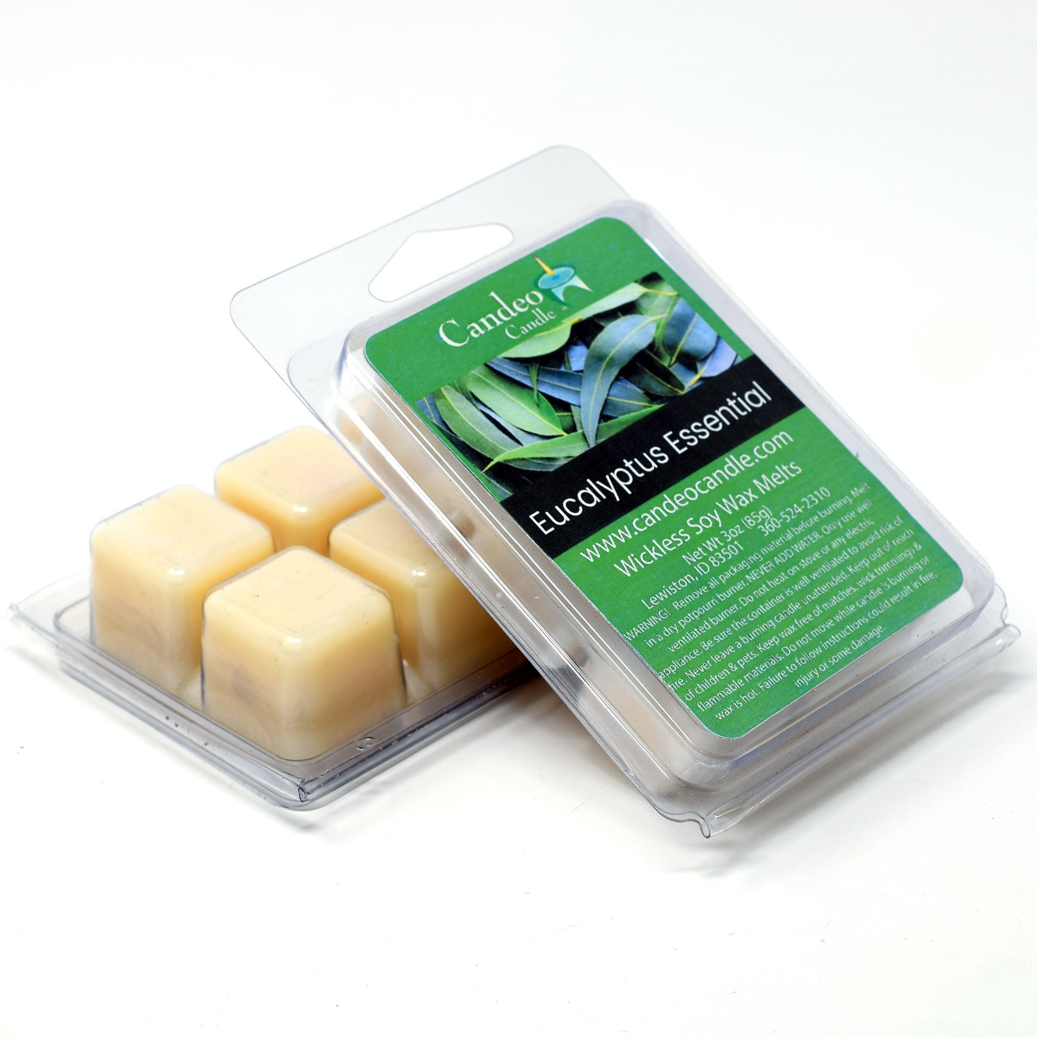 Eucalyptus Essential Oil, Soy Melt Cubes, 2-Pack