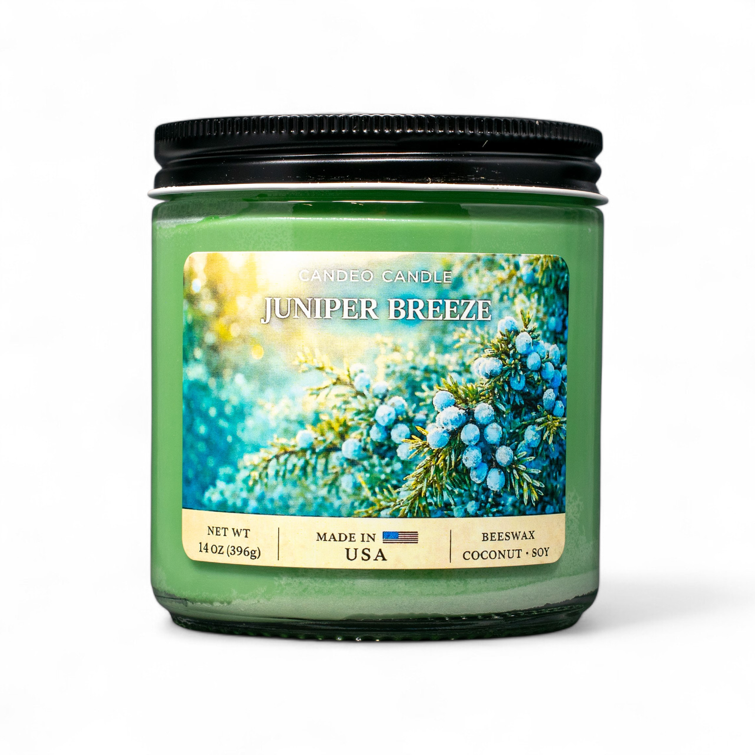 Juniper Breeze, 14oz Soy Candle Jar