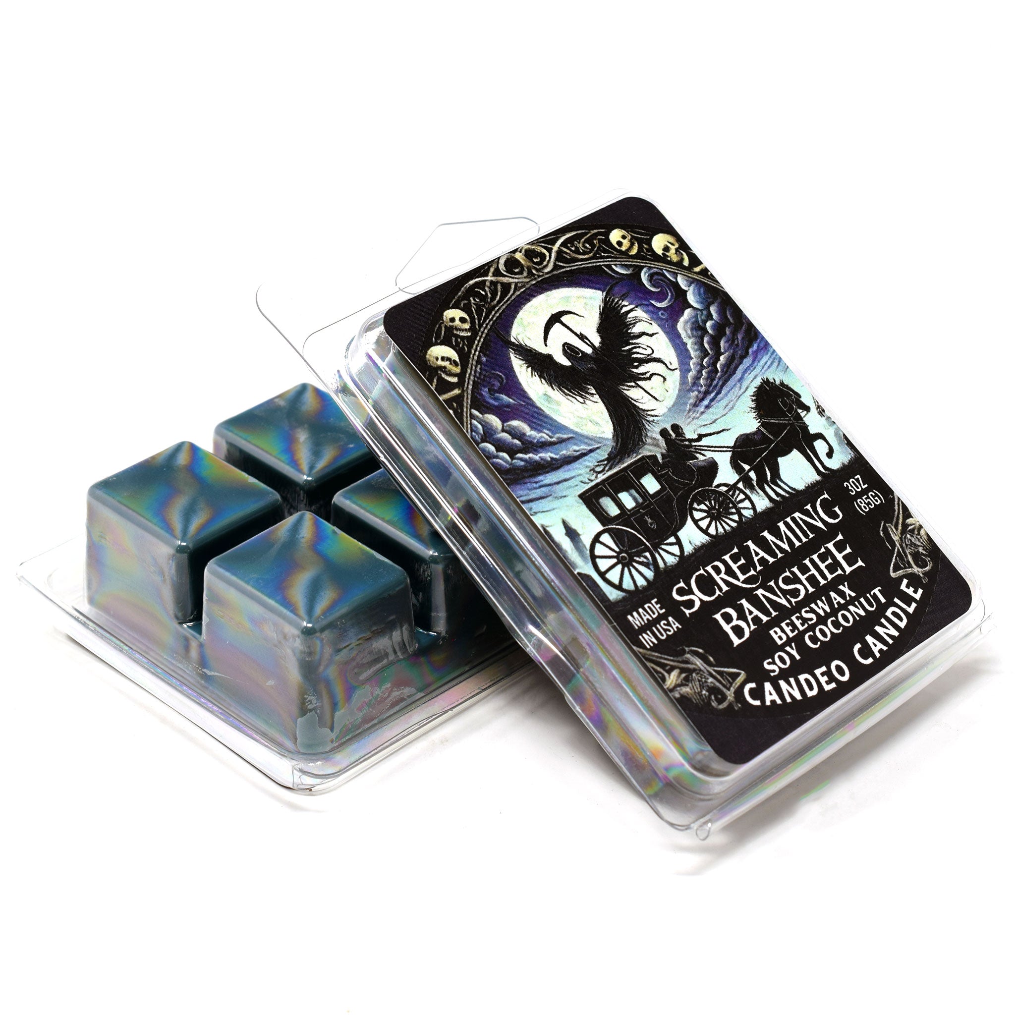 Screaming Banshee, Soy Melt Cubes, 2-Pack, Made with Soy Beeswax and Coconut, Halloween