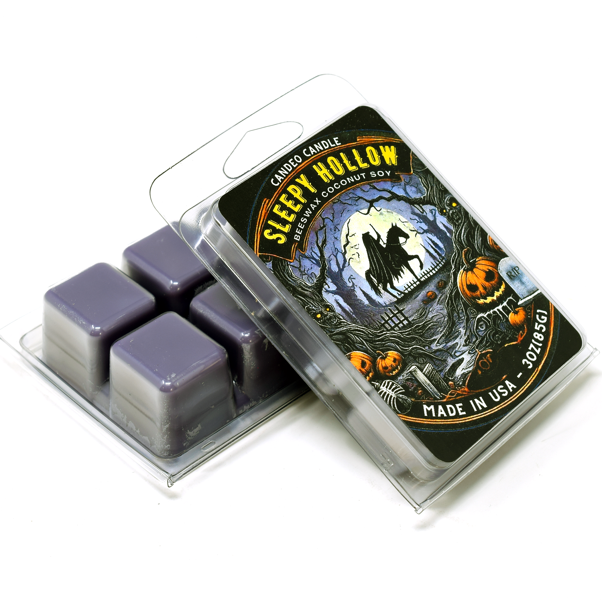 Sleepy Hollow, Soy Melt Cubes, 2-Pack, Made with Soy Beeswax and Coconut, Halloween