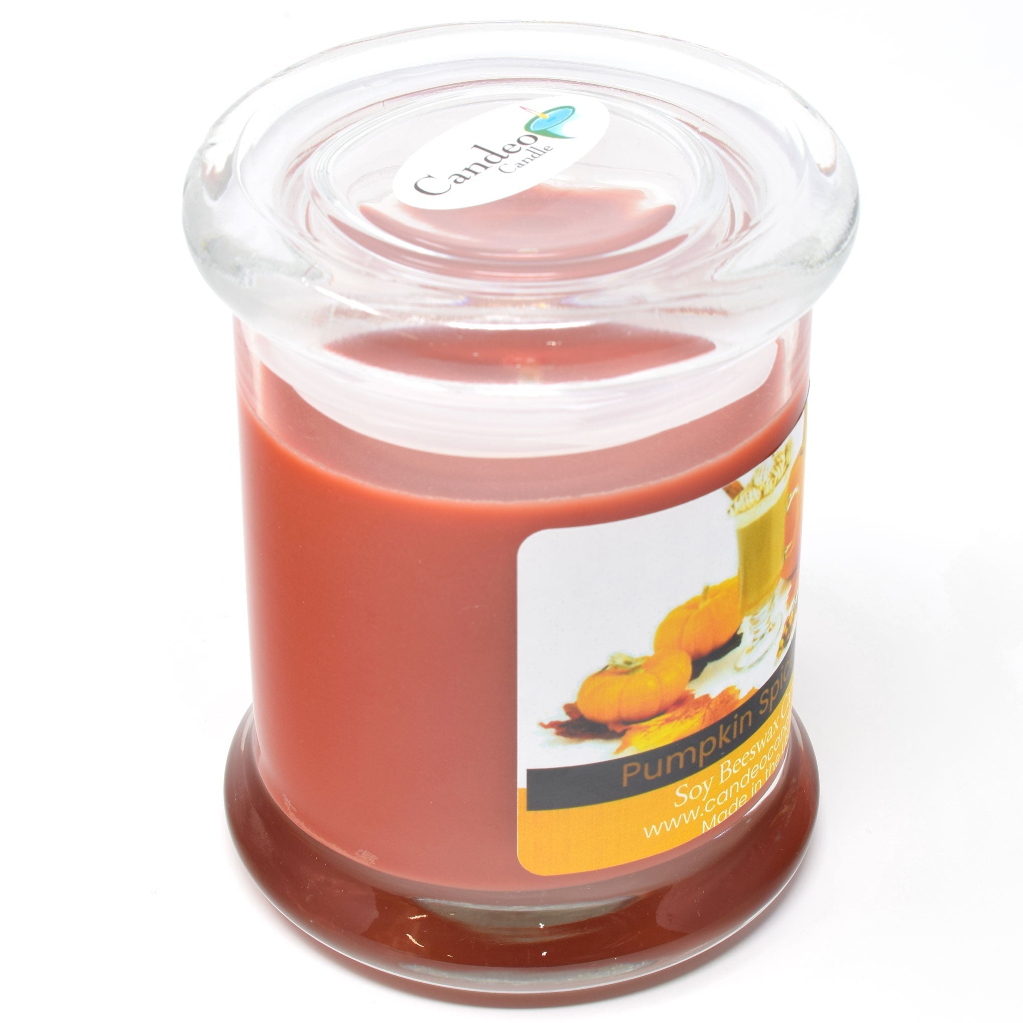 Pumpkin Spice Latte, 9oz Soy Candle Jar - Candeo Candle