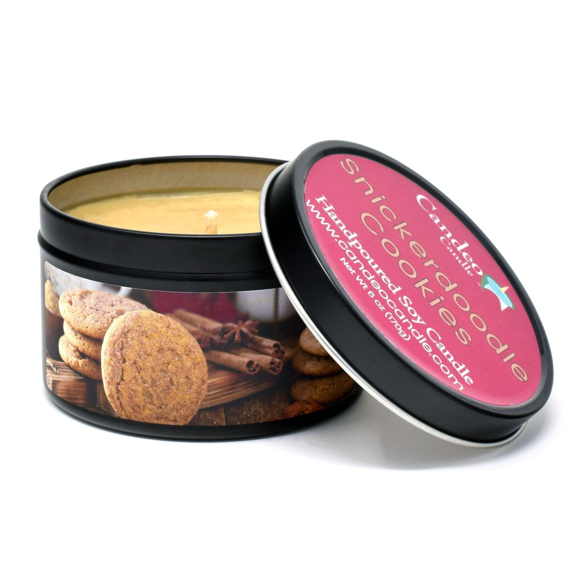 Snickerdoodle Cookies, 6oz Soy Candle Tin - Candeo Candle