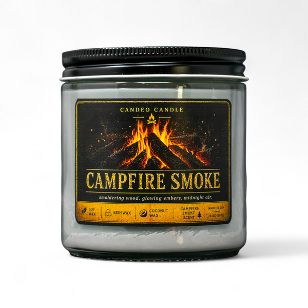 Campfire Smoke Wood Wick Jar, 12oz