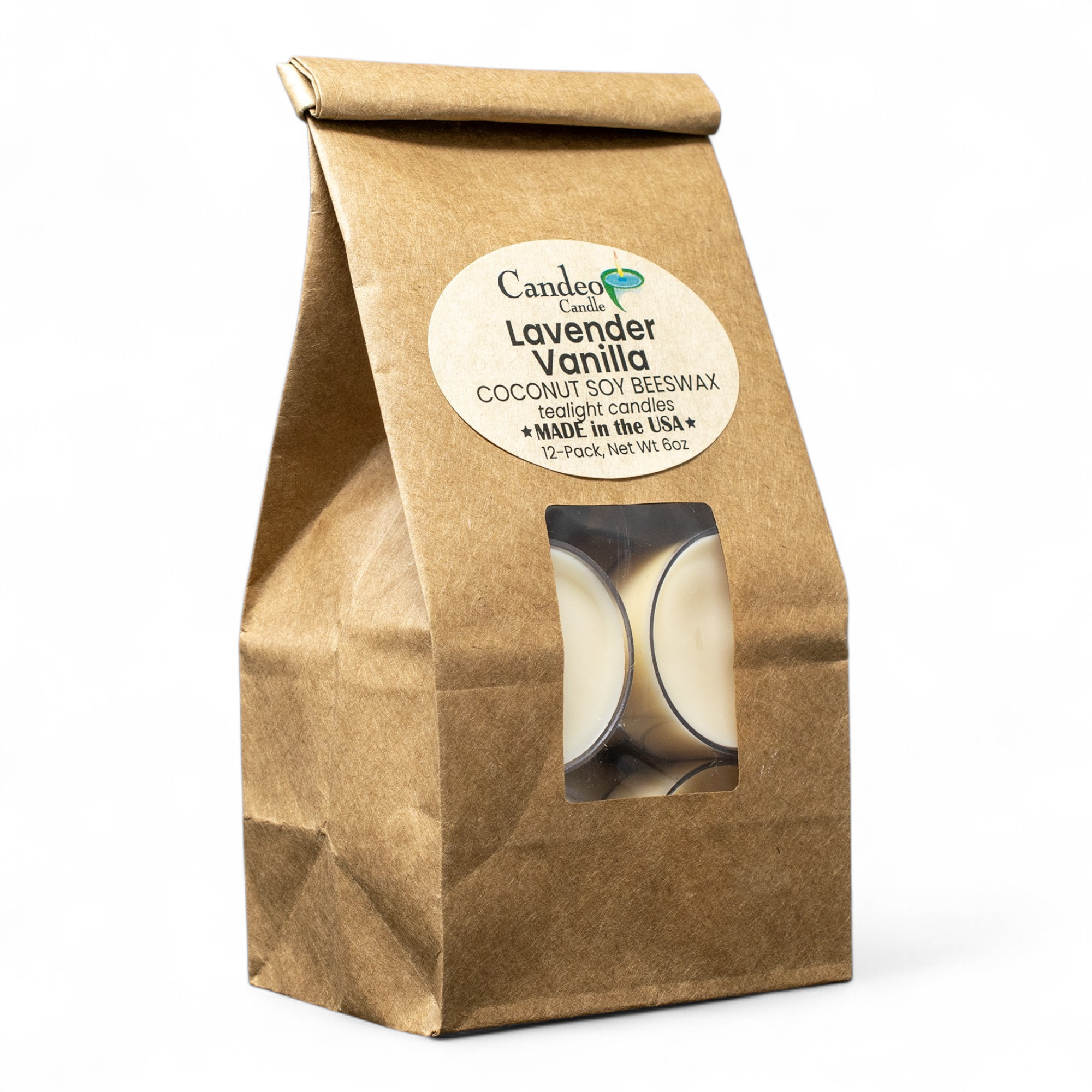 Lavender Vanilla, Soy Tea Light 12-Pack