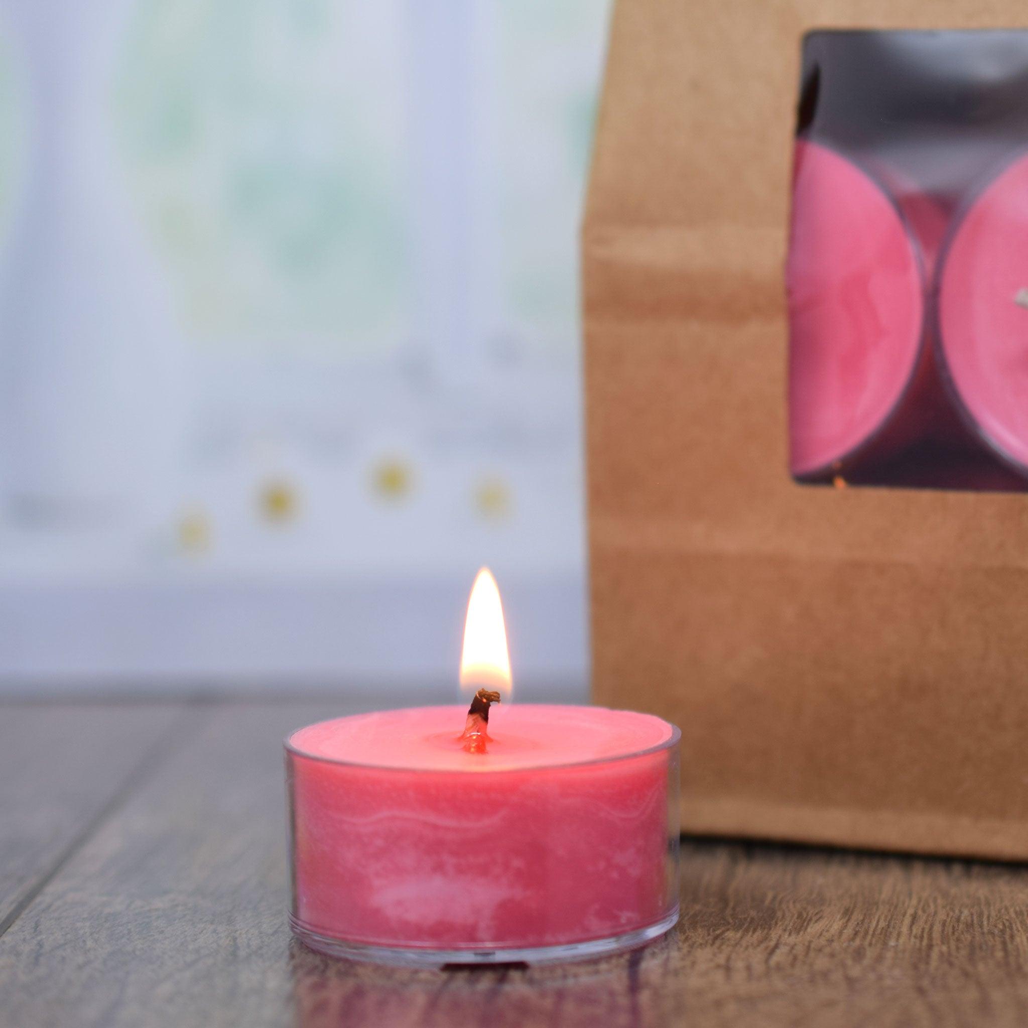 Victorian Rose - Rose Petals, Soy Tea Light 12-Pack