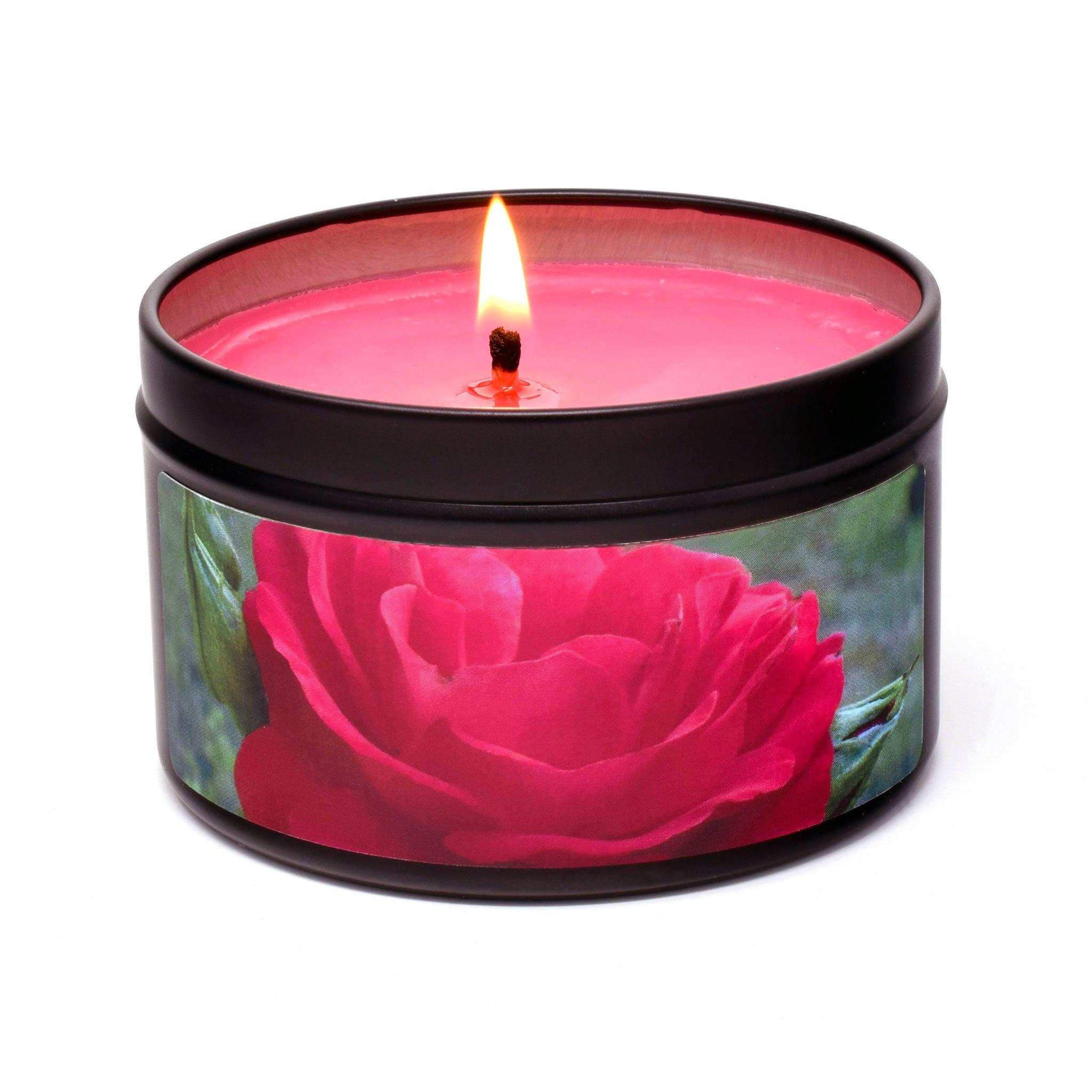 Victorian Rose, 6oz Soy Candle Tin